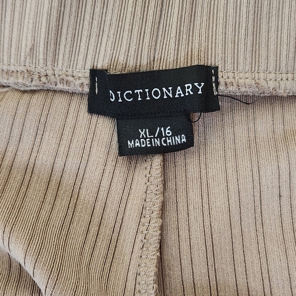 Dictionary Fine Ribbed Wide Leg Trousers with Stretch Size XL/16 - Picture 3 of 11